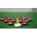 Subbuteo Andrew Table Soccer Manchester City 2016-2017 3rd Jersey on Classic Hasbro bases